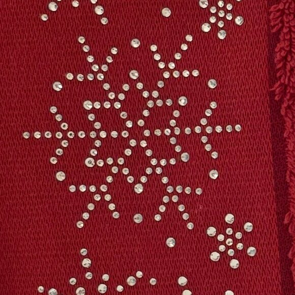 NWT Glitter Snowflake Hand Towels - Picture 3 of 4